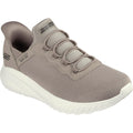 Skechers Womens BOBS Sport Squad Chaos 117500W-TPE Taupe Slip On Shoe