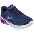 Skechers Womens Go Walk Air 3.0 124375-NVPR Navy/Purple Bungee Shoe