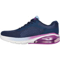 Skechers Womens Go Walk Air 3.0 124375-NVPR Navy/Purple Bungee Shoe