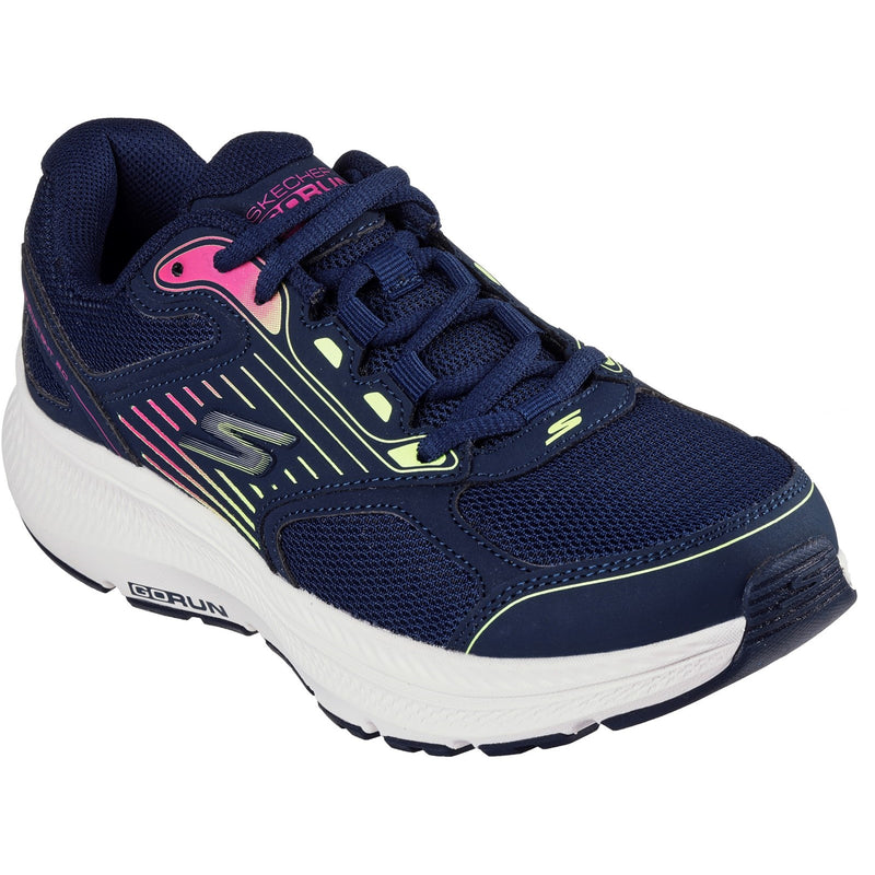 Skechers Womens GO RUN Consistent 2.0 Advantage 128606-NVMT Navy/Multi Lace Up Shoe