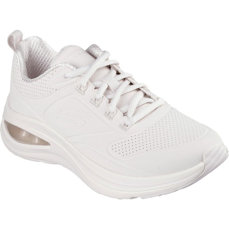 Skechers Womens Skech-Air Meta Extraordinaire 150136-OFWT Off White Lace Up Shoe