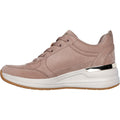 Skechers Womens Billion 2 Prissy N Plush 177349-TPE Taupe Lace Up Shoe