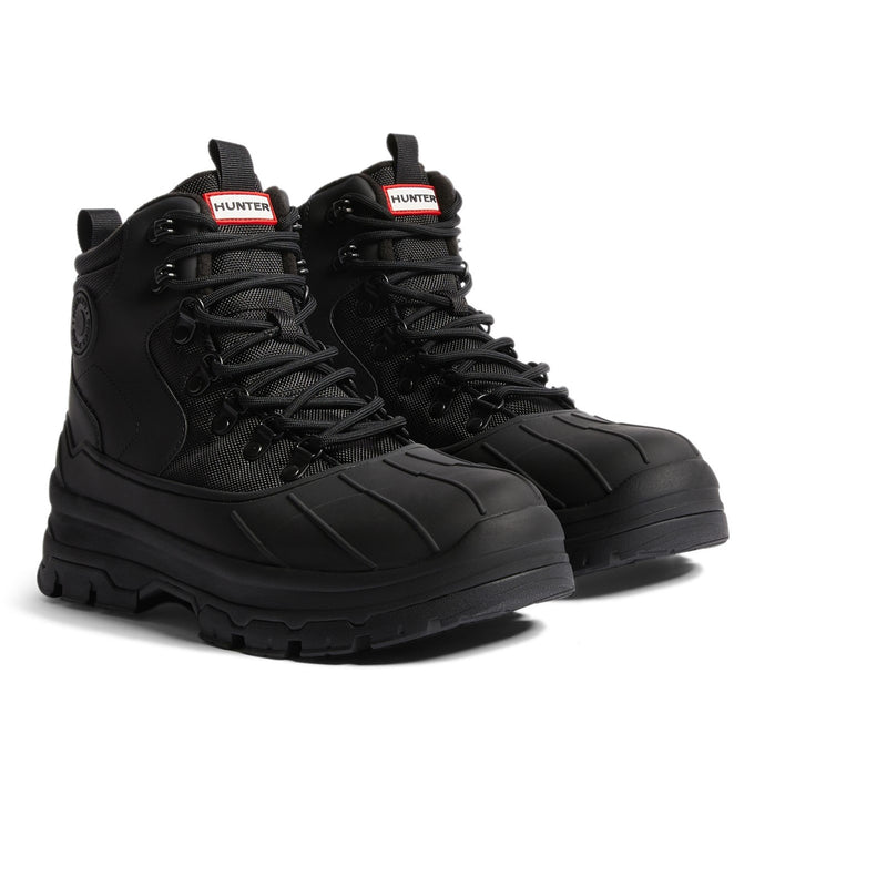 Hunter Mens Black MFS1000PTP-BLK Explorer Duck Boots