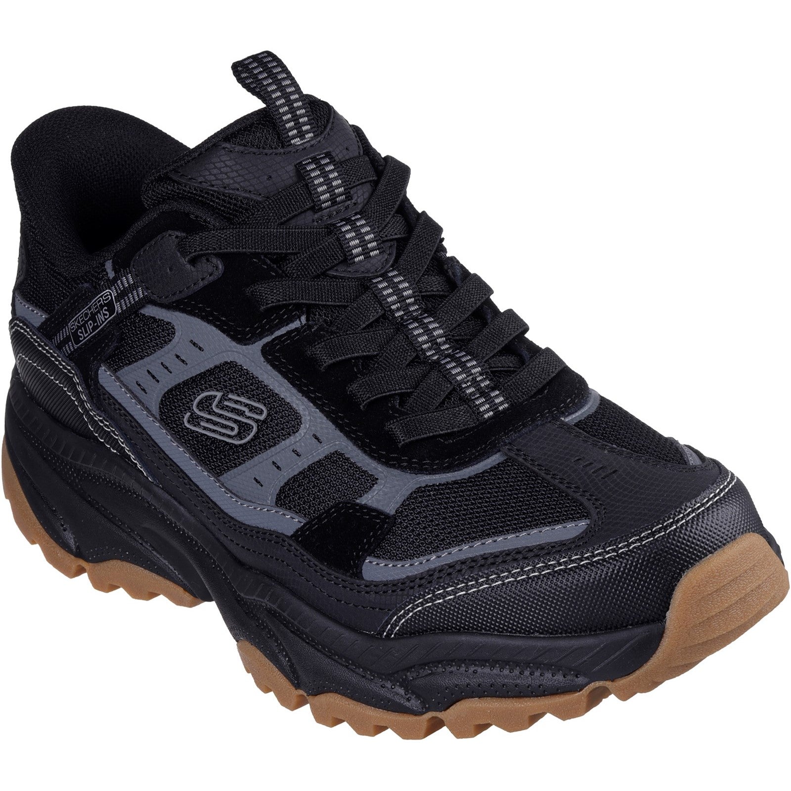 Skechers Mens Vigor AT 237744 BBK Black Slip On Shoe
