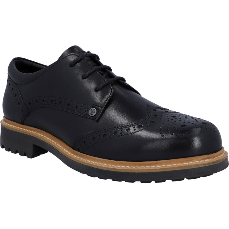 Hunter Mens Black HFRMGB0040515-BLK Cawdor Brogue Gibson Shoes