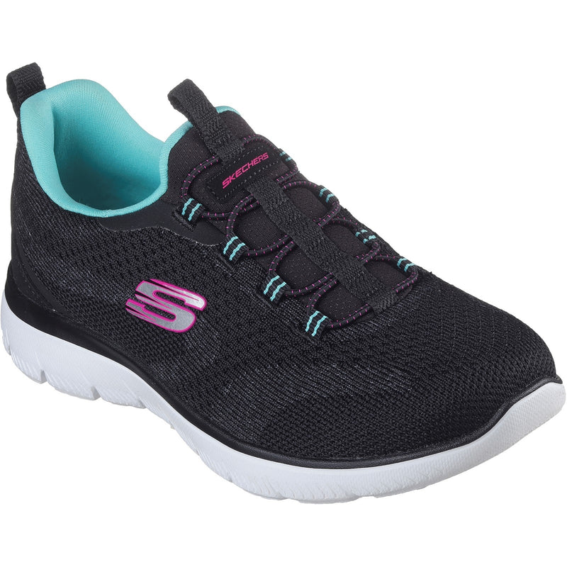 Skechers Womens Summits New Nature 150120-BKMT Black/Multi Slip On Shoe