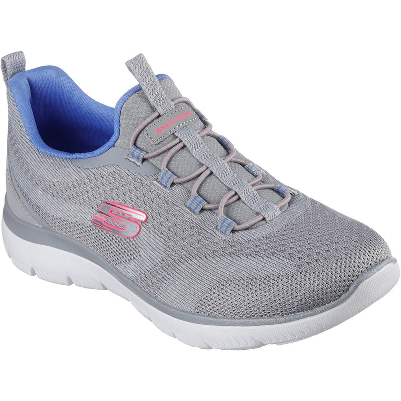 Skechers Womens Summits New Nature 150120-GYMT Grey/Multi Slip On Shoe