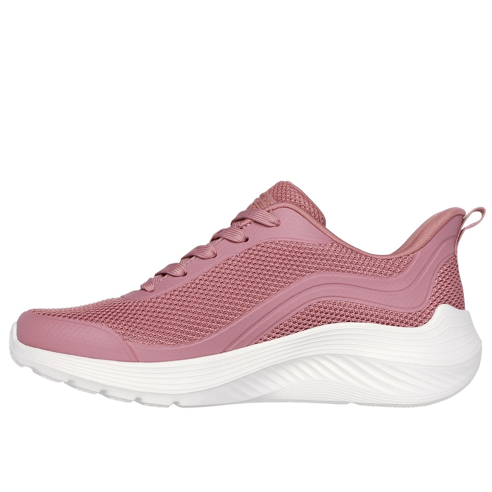 Skechers Womens Bobs Squad Waves Still Wading 117483 ROS Rose Lace Up Tower London