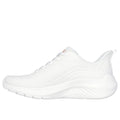 Skechers Womens Bobs Squad Waves Still Wading 117483-WHT White Lace Up Shoe