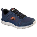 Skechers Mens Track Knockhill 232001-NVOR Navy/Orange Lace Up Shoe