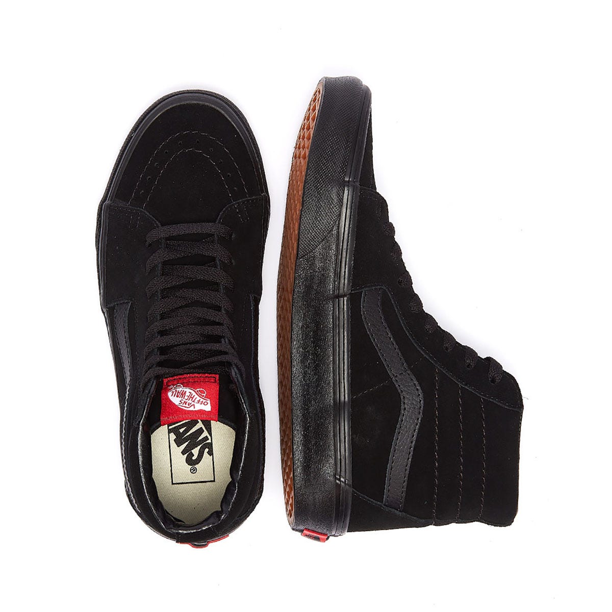 Vans sk8 hi black black outlet suede