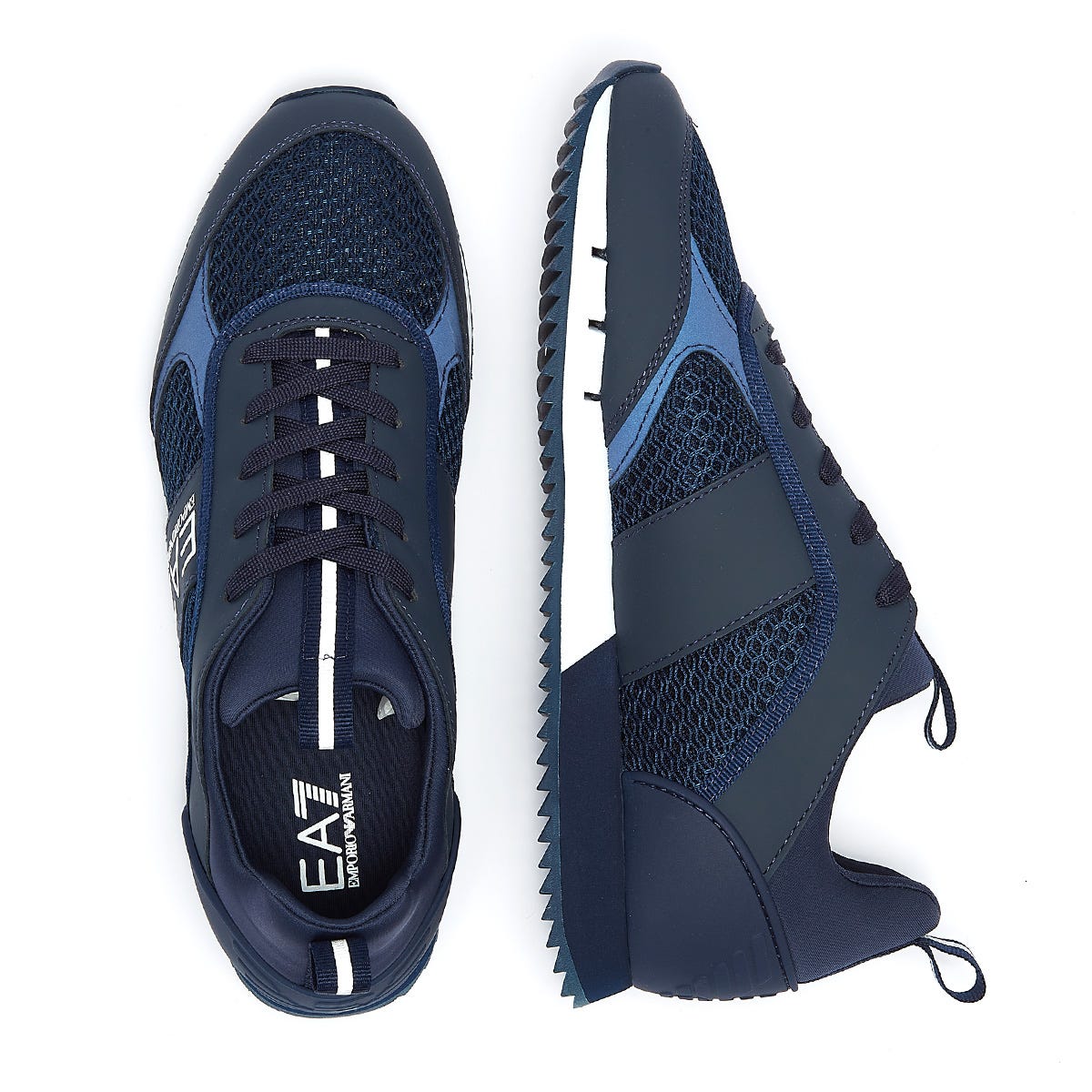 Navy hot sale armani trainers