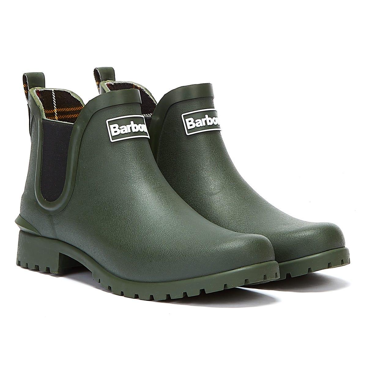 Barbour Wilton Womens Olive Green Wellies Tower London