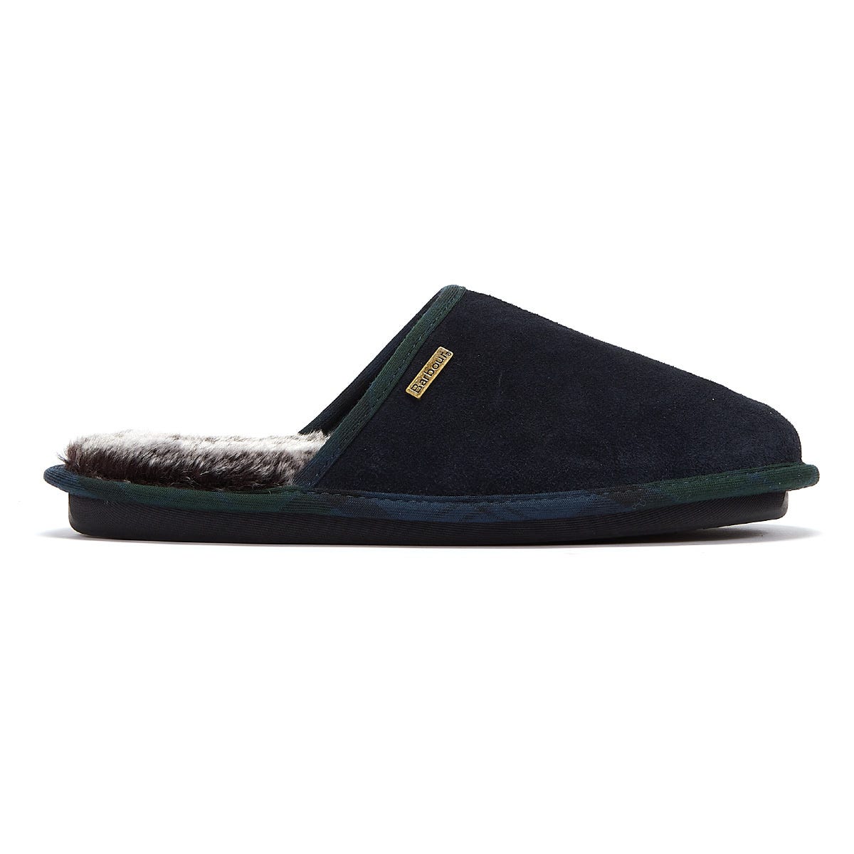 Mens navy barbour discount slippers