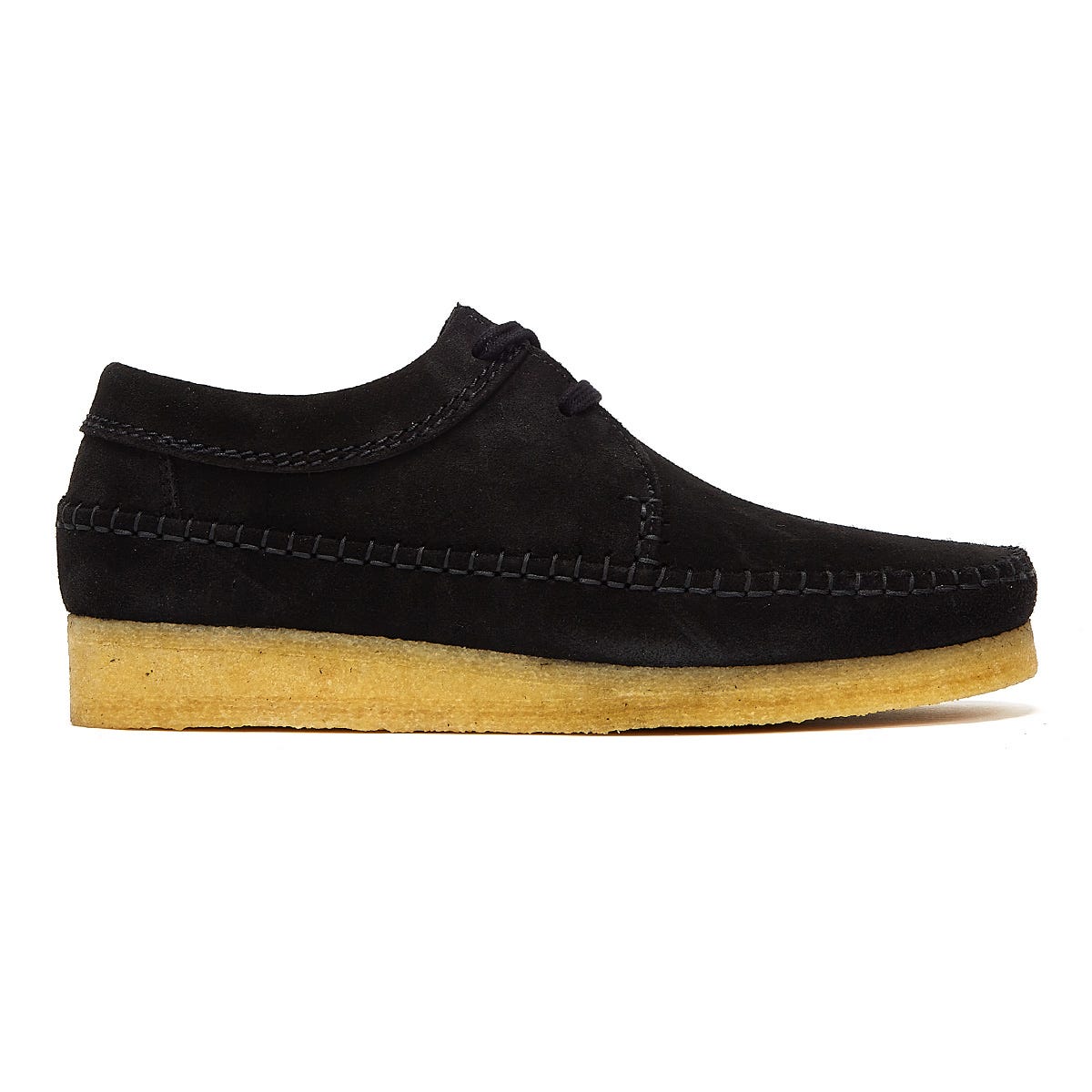 Clarks Originals Weaver Mens Black Moccasin – Tower-London.com