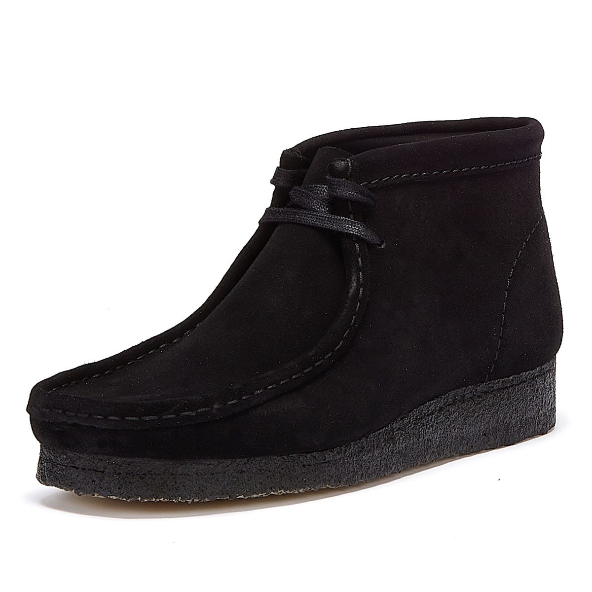 Clarks Originals Wallabee Suede Mens Black Boots – Tower-London.com