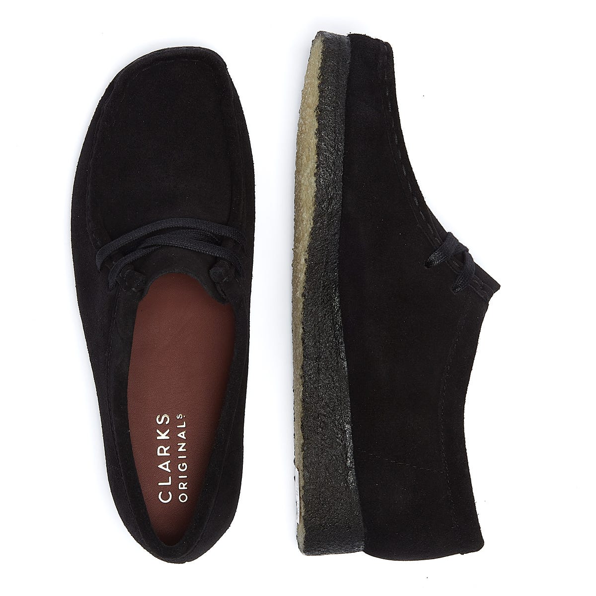 Clarks ladies black hot sale suede shoes