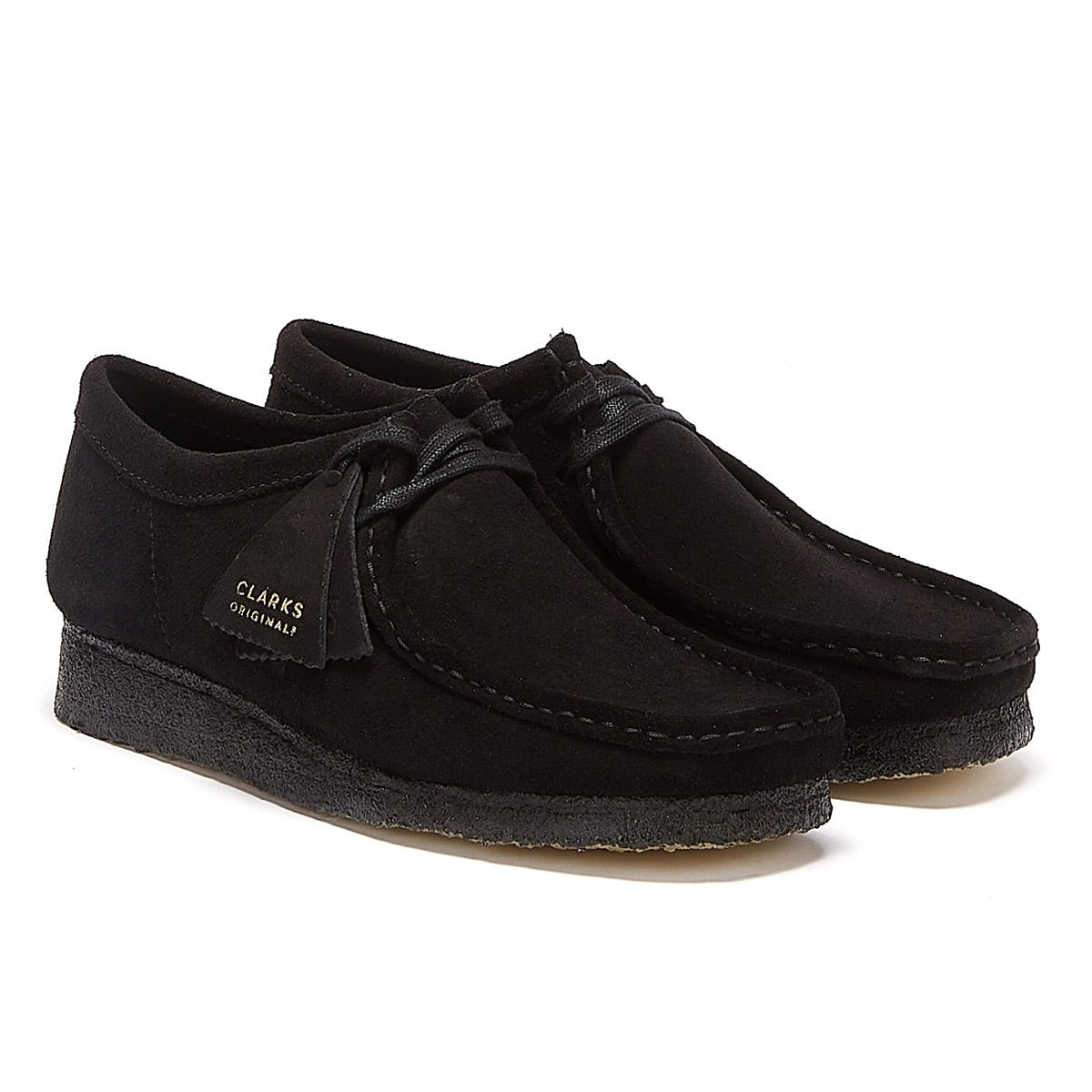 Black hot sale wallabees mens