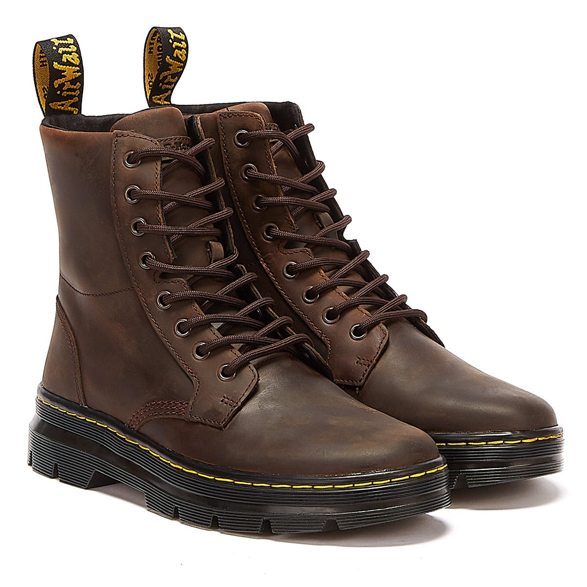 Dr. Martens Combs Crazy Horse Mens Brown Boots – Tower-London.com