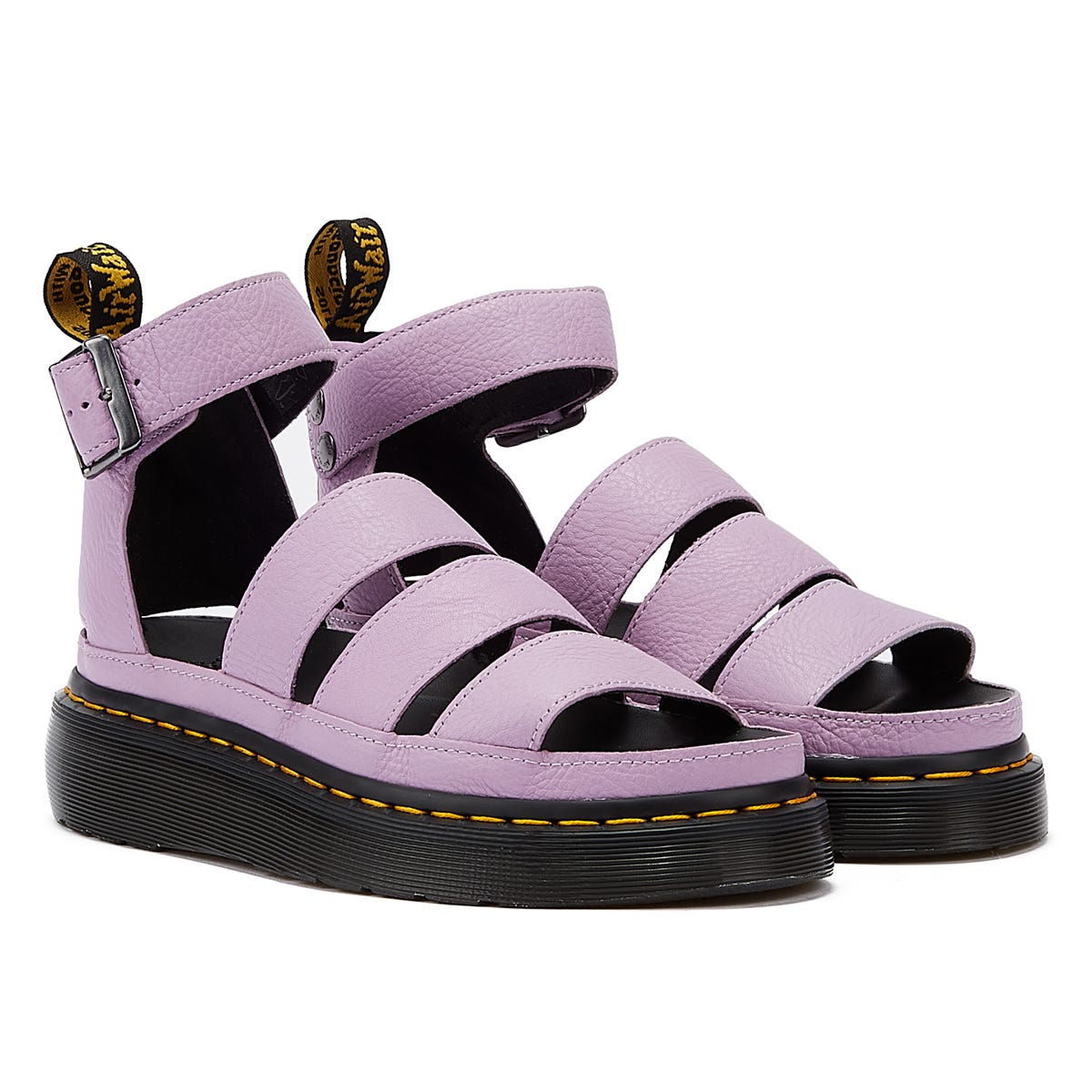 Dr. Martens Clarissa II Quad Milled Nappa Womens White Sandals