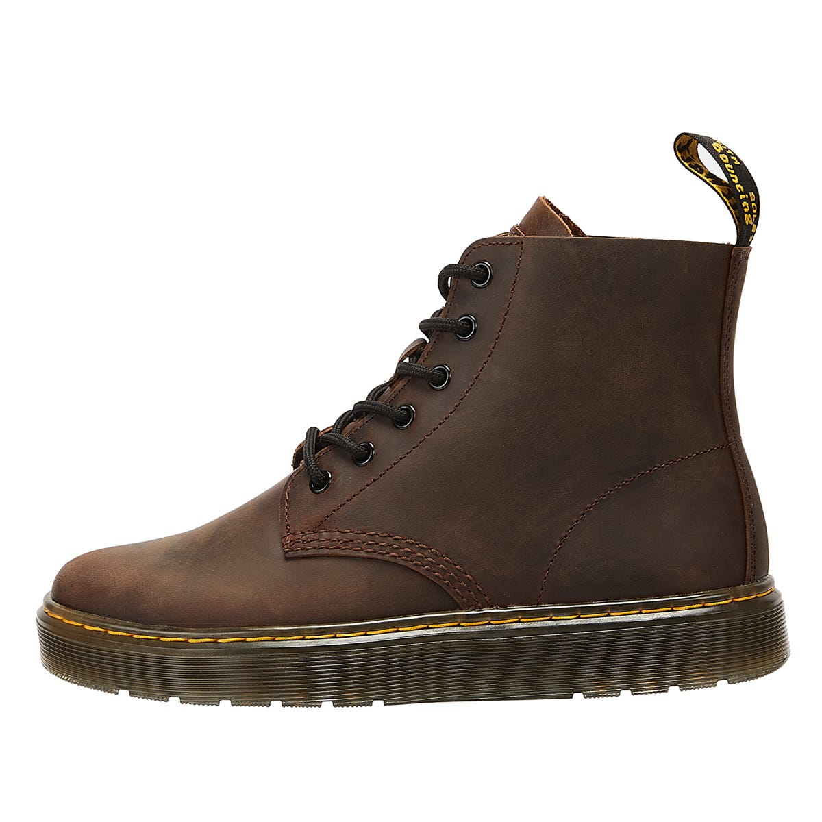 Dr. Martens Thurston Chukka Crazy Horse Dark Brown Boots Tower London