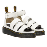 Dr. Martens Clarissa II Quad Milled Nappa Womens White Sandals