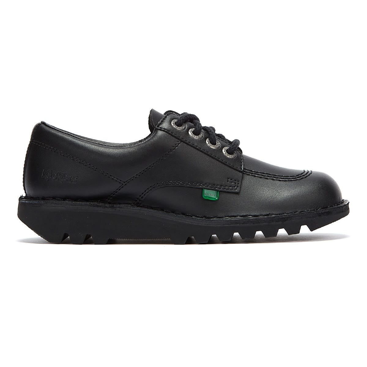 Kickers Mens Kick Lo Black Leather Shoes Tower London