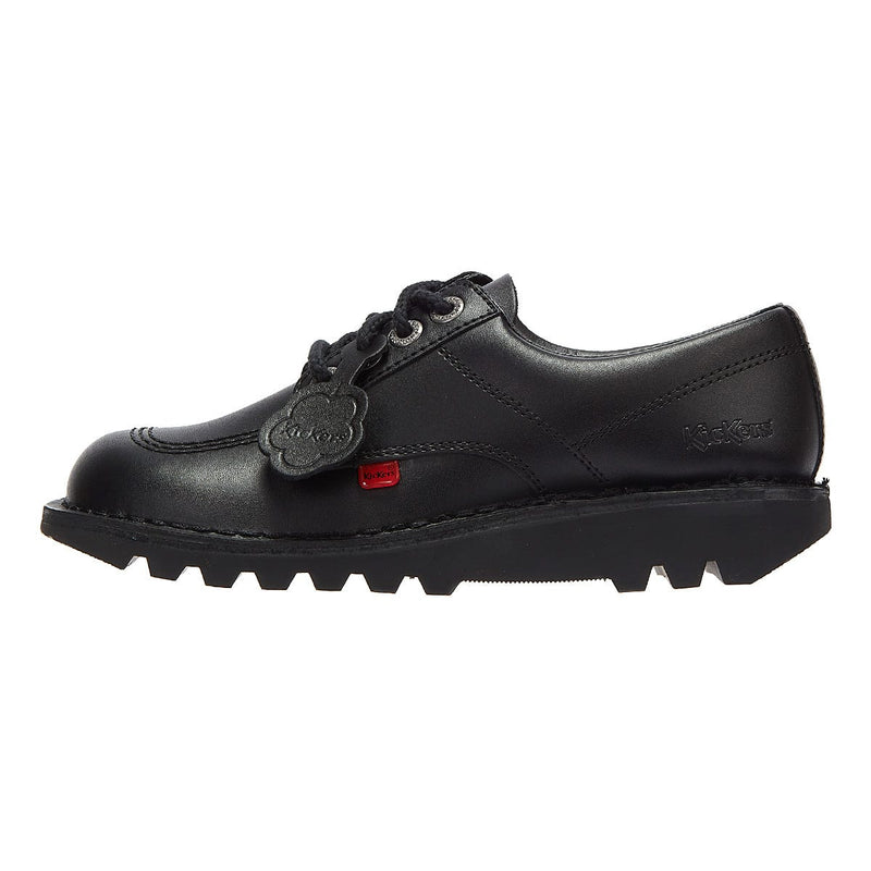 Kickers Mens Kick Lo Black Leather Shoes