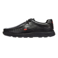 Kickers Reasan Lace Mens Black Leather Shoes