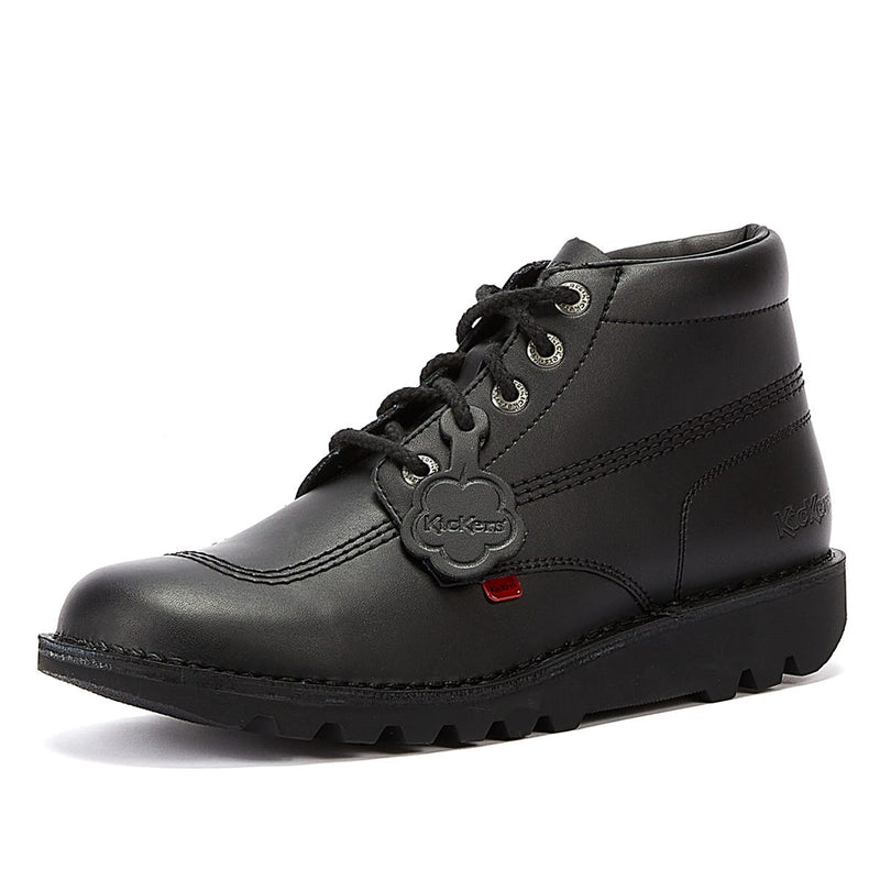 Kickers Kick Hi Mens Black Leather Ankle Boots