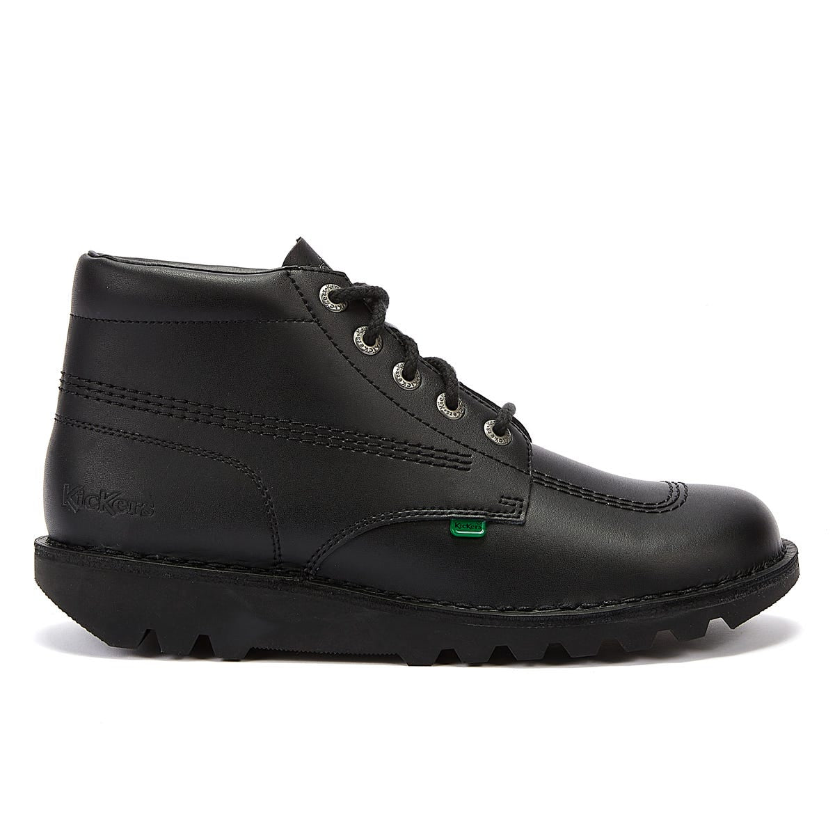 Men s Kickers Kick Hi Black Leather Ankle Boots Tower London