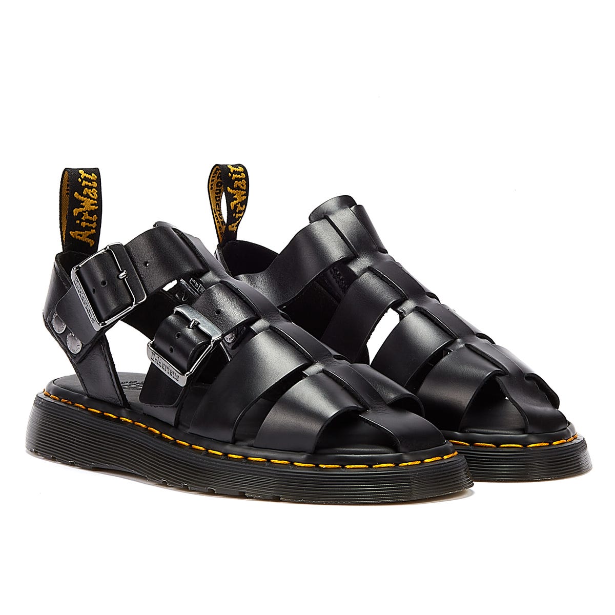 Dr. Martens Garin Shore Brando Black Sandals Tower London