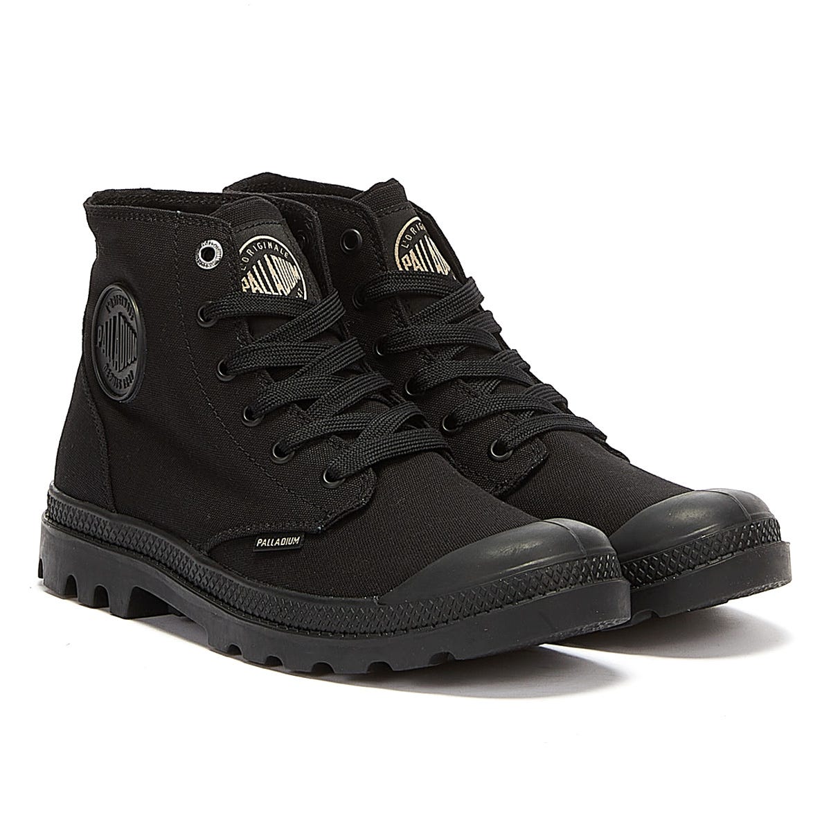 Palladium Pampa Hi Mono Chrome Unisex Black Boots Tower London