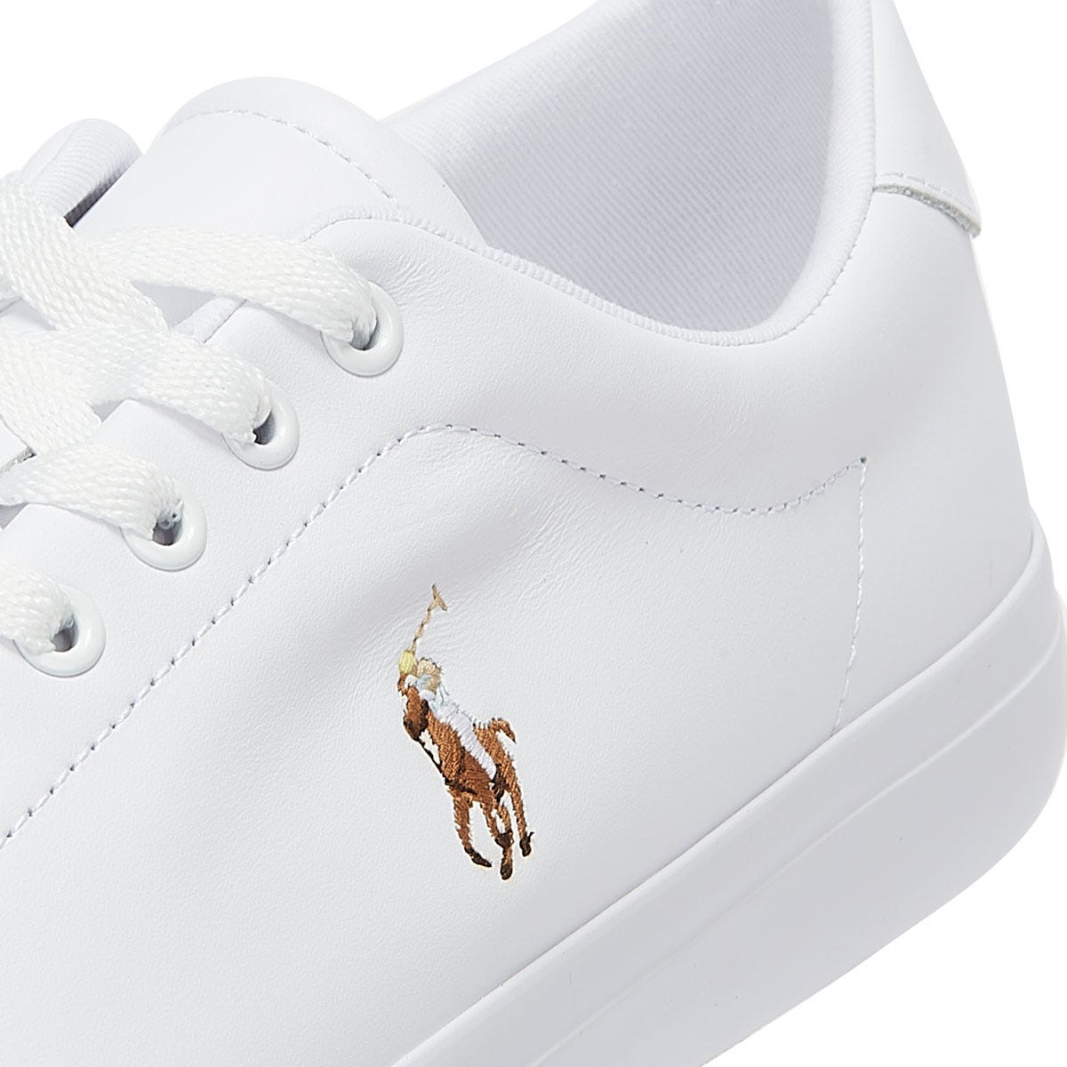 Mens ralph lauren top white trainers