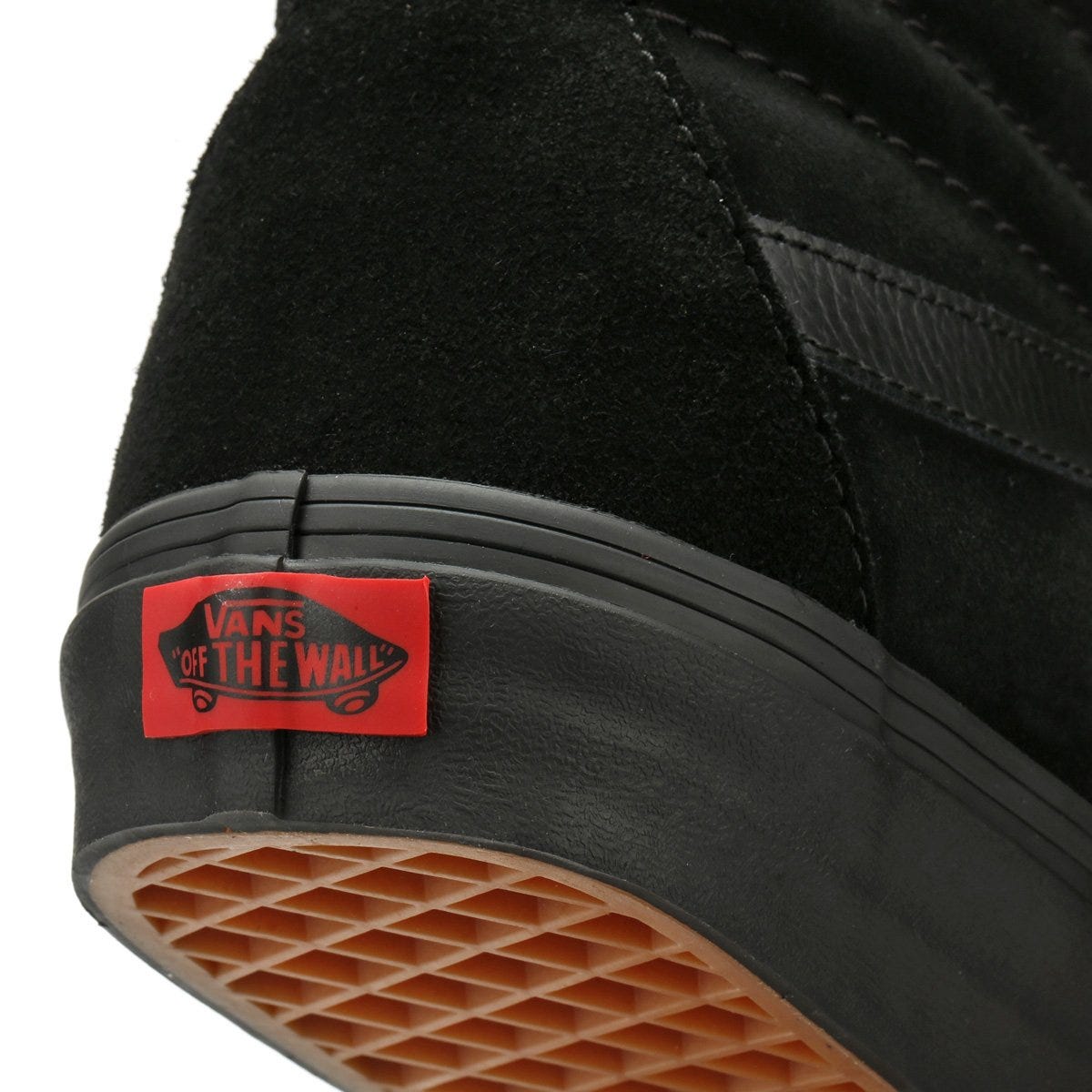 Vans SK8 Hi Suede Womens Black Trainers Tower London