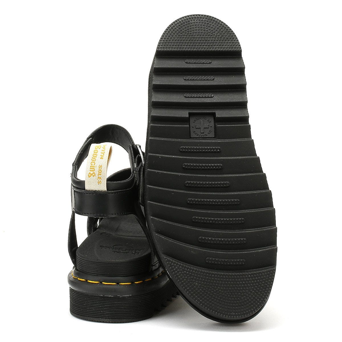 Women s Black Vegan Blaire Sandals From Dr Martens Tower