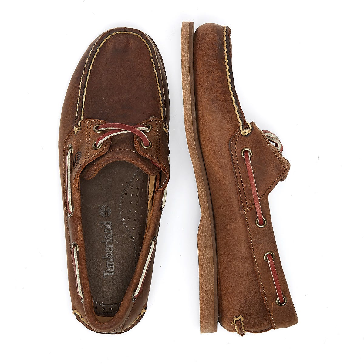 Mens brown clearance timberland boat shoes