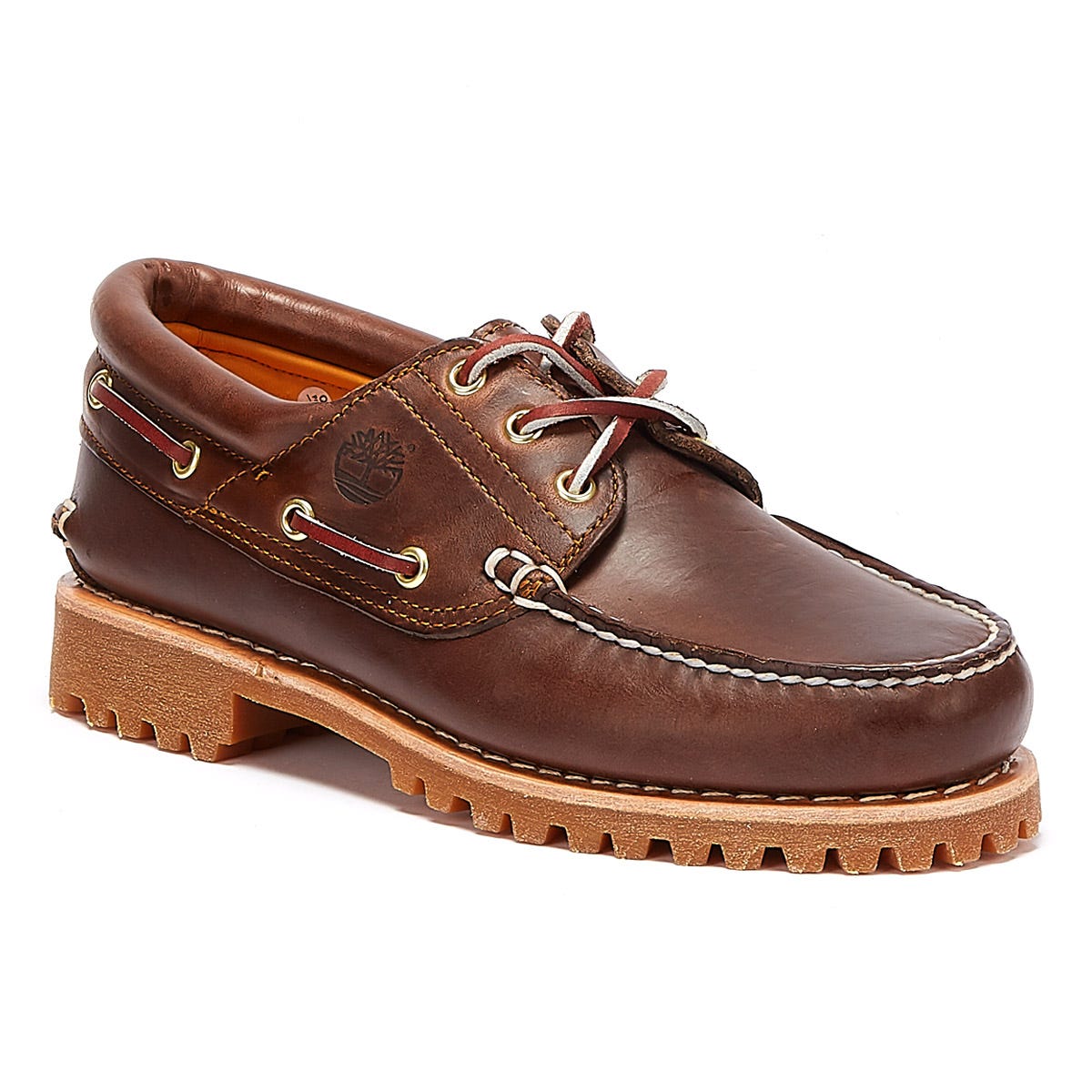 Timberland Mens Brown Traditional 3 Eye Classic Boat Shoes C30003