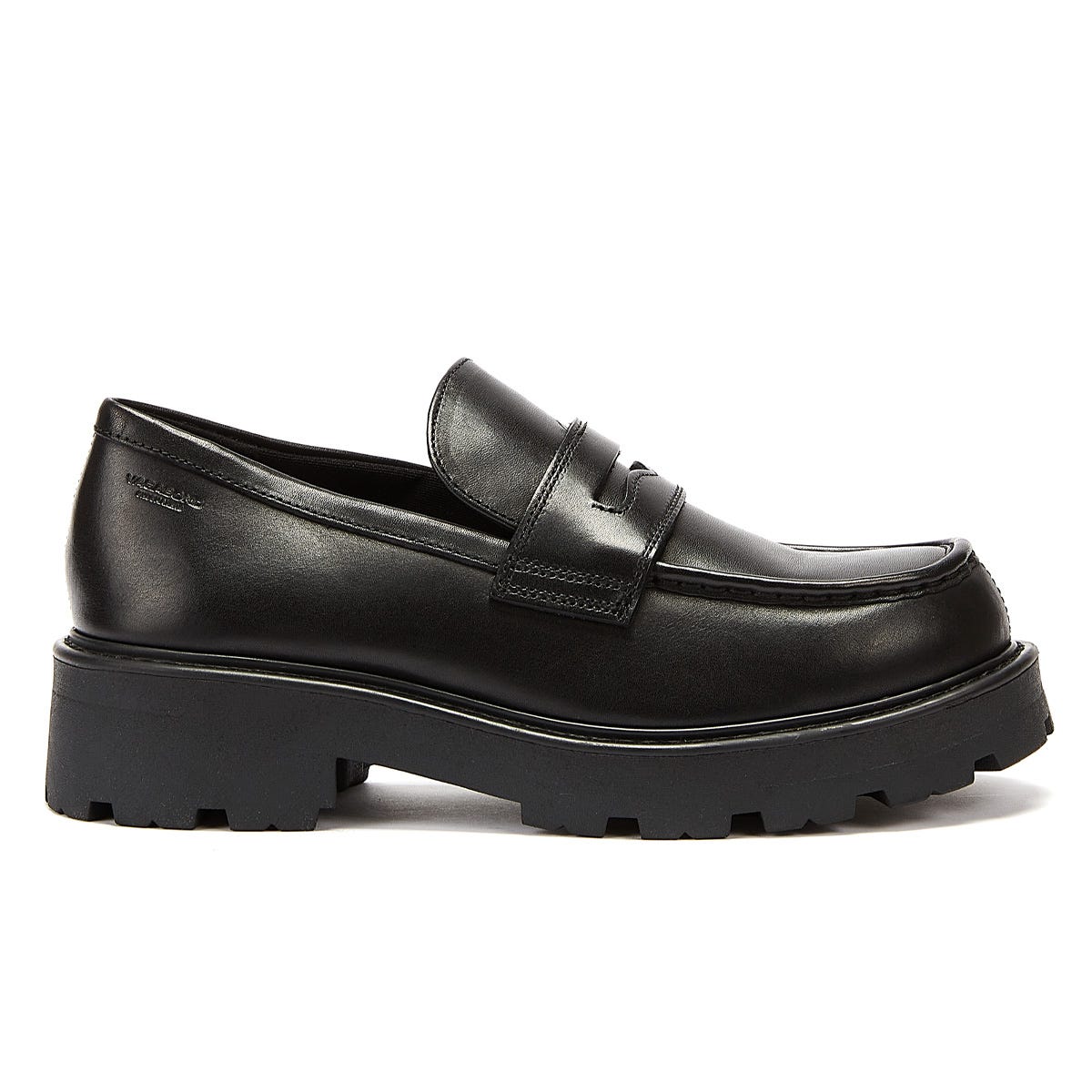 Vagabond black 2025 leather loafers