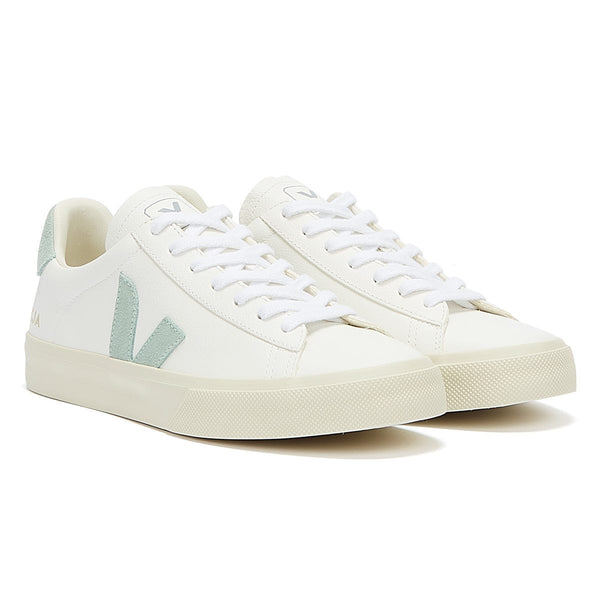 Veja Campo Womens Extra White / Matcha Trainers – Tower- London.Com